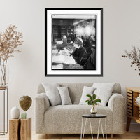 Historic Framed Print, Miss Myrtie Soper in dead letter office, 1/26/26,  17-7/8" x 21-7/8"