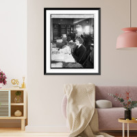 Historic Framed Print, Miss Myrtie Soper in dead letter office, [1/26/26],  17-7/8" x 21-7/8"