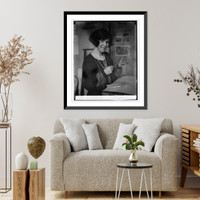 Historic Framed Print, Ancient clay discs at Smithsonian (Grace Stockman), 1/22/26,  17-7/8" x 21-7/8"