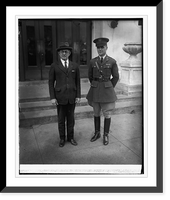 Historic Framed Print, Brig. Gen. John B. Bellinger, Maj. John B. Coulter, new army coat, [1/30/26],  17-7/8" x 21-7/8"