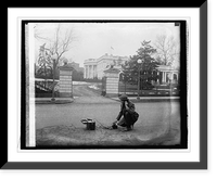K.P. Royce of Graybear Electric Co. making survey of noises, 2/18/26 Classic, Vintage Wall Art