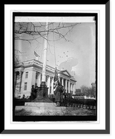 Historic Framed Print, Dedication of flagstaffs at Red Cross bldg., 2/20/26,  17-7/8" x 21-7/8" Historic Framed Print, Dedication of flagstaffs at Red Cross bldg., 2/20/26,  17-7/8" x 21-7/8"