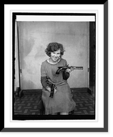 Grace Stockman of Natl. Museum with Andrew Jackson pistols, Antique Poster