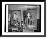 Pres. & Mrs. Coolidge by Philip A. de Laszlo, 3/3/26, Antique Poster