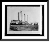 Historic Framed Print, Benning Power Station,  17-7/8" x 21-7/8"