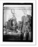 Historic Framed Print, Capt. S.N. Petrenko with calibration testing device (Bu. of Stds.), 3/19/26,  17-7/8" x 21-7/8"