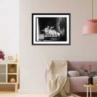 Historic Framed Print, Wm. H. Egberts of Museum with skulls, 3/27/[26],  17-7/8" x 21-7/8"