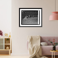 Historic Framed Print, Lacross game, U. of Md. & Oxford Cambridge team. 4/2/26,  17-7/8" x 21-7/8"