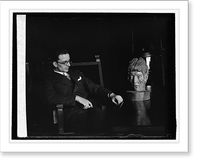 Woodcarving & Senor Baumbach of Mexican Embassy, 4/2/26, Historic Print