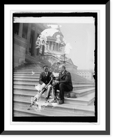 Historic Framed Print, Rep. Upshaw & Gifford Gordan, 4/8/26,  17-7/8" x 21-7/8"
