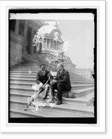 Historic Framed Print, Rep. Upshaw & Gifford Gordan, 4/8/26,  17-7/8" x 21-7/8"