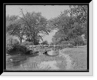 Historic Framed Print, Willow Island bridge, Niagara Falls, N.Y.,  17-7/8" x 21-7/8"