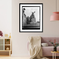 Chas. E. Fairman with rescue statue at Capitol, 4/26/27 i.e., 4/26/26?, Vintage Print