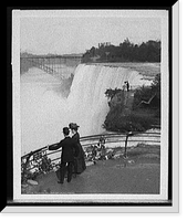 Historic Framed Print, American Falls from Goat Island, Niagara - 4,  17-7/8" x 21-7/8"