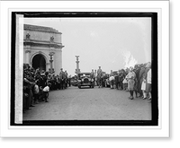 Historic Framed Print, Prince & Princess Adolphus leaving station, 5/27/26,  17-7/8" x 21-7/8"