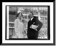 Historic Framed Print, Count & Countess Emilio Pagliano of Italy, [5/25/26],  17-7/8" x 21-7/8"