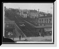 Historic Framed Print, Up the incline from Superior Street, Duluth, Minn.,  17-7/8" x 21-7/8"