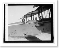 Mr. & Mrs. Pickup, commercial aviators, Antique Print