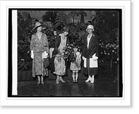 Mrs. Longworth, Mrs. Coolidge, Lynda Bisset & Mrs. Dawes (Amer. Horticultural Soc.), 6/8, Historic Reproduction