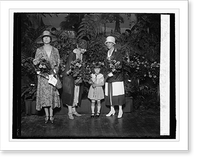 Mrs. Longworth, Mrs. Coolidge, Lynda Bisset & Mrs. Dawes (Amer. Horticultural Soc.), 6/8 - 2, Vintage Wall Art