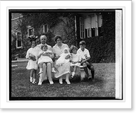 Sec. & Mrs. Davis with Jean, Jane, Jewell, Joan, Jimmie, 7/7/26 - 2 Classic, Vintage Wall Art