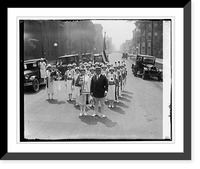 Historic Framed Print, Moose Parade, [7/7/26] - 3,  17-7/8" x 21-7/8"