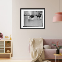 Historic Framed Print, Moose Parade, [7/7/26] - 6,  17-7/8" x 21-7/8"