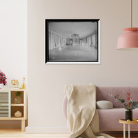 Historic Framed Print, Ballroom, Fort William Henry Hotel, Lake George, N.Y.,  17-7/8" x 21-7/8"