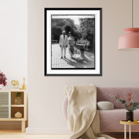 Historic Framed Print, Mr. & Mrs. Frank B. Kellogg, 8/6/26,  17-7/8" x 21-7/8"
