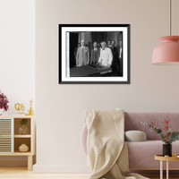 Historic Framed Print, D.J. Callaghan, J.A. Flaherty, Secty. Kellogg, 8/13/26 - 2,  17-7/8" x 21-7/8"