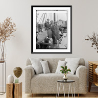 Historic Framed Print, Louis Crossette, Betty C. & Miss June Fortlage, 8/25/26,  17-7/8" x 21-7/8"