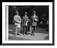 Historic Framed Print, D.F. Davis, Asst. Secty. War, Chas. S. Dewey, Asst. Secty. Treas. Hanford MacNider, 9/23,  17-7/8" x 21-7/8"