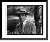M. Frederic Kuobel, Md. Secty. of the French Embassy, 9/27/26, Antique Poster