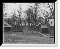 Historic Framed Print, Stony Island village, Livingstone Channel,  17-7/8" x 21-7/8"