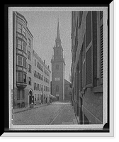 Historic Framed Print, Christ Church (Old North), Boston, Mass.,  17-7/8" x 21-7/8"