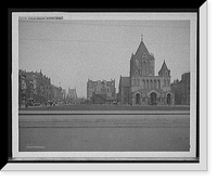 Historic Framed Print, Copley Square, Boston, Mass. - 8,  17-7/8" x 21-7/8"