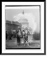 Historic Framed Print, Indian chiefs of the Yakima Tribe of Wash. State, 1/17/27,  17-7/8" x 21-7/8"