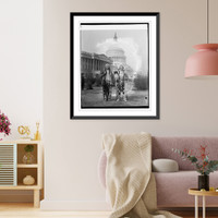 Historic Framed Print, Indian chiefs of the Yakima Tribe of Wash. State, 1/17/27,  17-7/8" x 21-7/8"