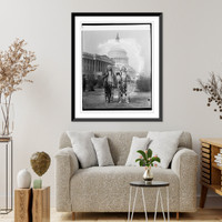 Historic Framed Print, Indian chiefs of the Yakima Tribe of Wash. State, 1/17/27,  17-7/8" x 21-7/8"