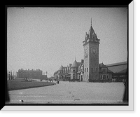 Historic Framed Print, Union Station, Portland, Me. - 2,  17-7/8" x 21-7/8"