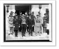 Historic Framed Print, French Ambassadors, Paul Claudel at W.H., 3/28/27,  17-7/8" x 21-7/8"
