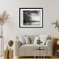 Historic Framed Print, Cherry Blossoms, 3/21/27,  17-7/8" x 21-7/8"