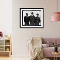 Historic Framed Print, Cong. Burdick, Gen. Gerry, Sen. Metcalf, 12/20/26,  17-7/8" x 21-7/8"