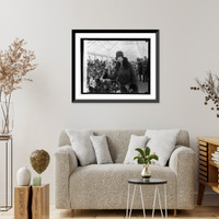 Historic Framed Print, Miss Jeanne Critziano at Amaryllis show, 3/9/27,  17-7/8" x 21-7/8"