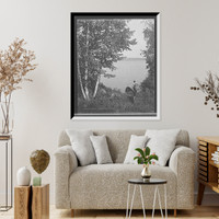Historic Framed Print, An Adirondack carry, Adirondack Mts., N.Y.,  17-7/8" x 21-7/8"