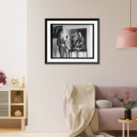 Historic Framed Print, [Don Padilla, Spanish Ambassador & Don Xesus Corredoyra de Castio, 3/21/27],  17-7/8" x 21-7/8"