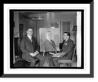 Historic Framed Print, Everett Sanders poses for Go. Warner, 3/9/27,  17-7/8" x 21-7/8"