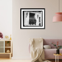 Historic Framed Print, Pres. Machado of Cuba at W.H., 4/22/27,  17-7/8" x 21-7/8"