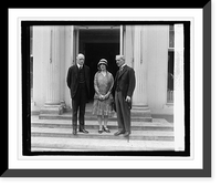 Historic Framed Print, Sir Esme Howard, Isable McDonald, Ramsay McDonald, 4/21/27,  17-7/8" x 21-7/8"