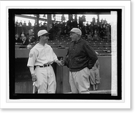 Historic Framed Print, Harris & Bill" Carrigan,  4/12/27",  17-7/8" x 21-7/8"